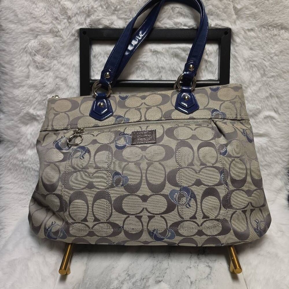 Coach Poppy Signature Hearts Glam Tote Bag 18711